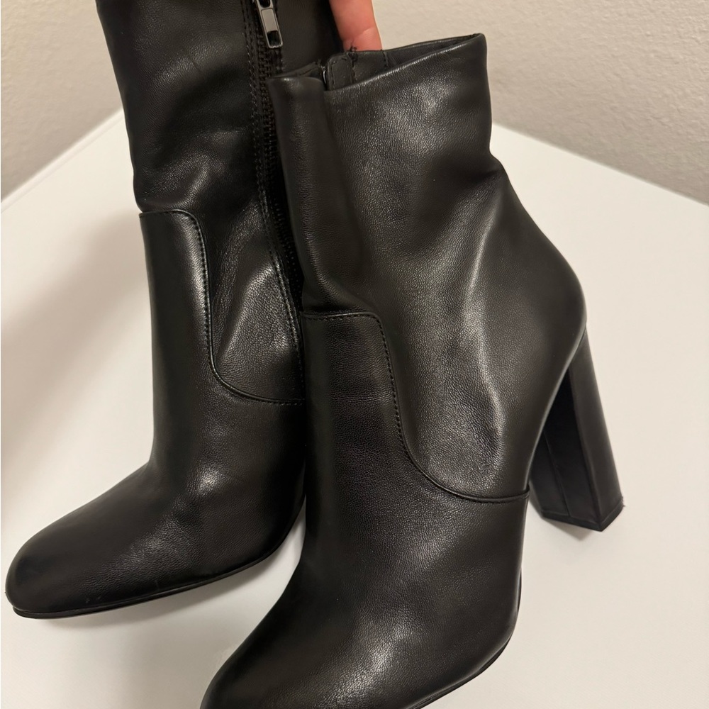 Steve Madden size 8.5 booties. Real leather and like new.
